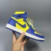 Air Jordan 1 AJ1 High Running Shoes-Blue/Yellow-3832428