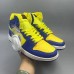 Air Jordan 1 AJ1 High Running Shoes-Blue/Yellow-3832428