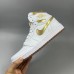 Air Jordan 1 AJ1 High Running Shoes-White/Gold-7601573