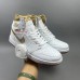 Air Jordan 1 AJ1 High Running Shoes-White/Gold-7601573