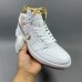 Air Jordan 1 AJ1 High Running Shoes-White/Gold-7601573