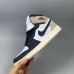 Air Jordan 1 AJ1 High Running Shoes-White/Black-9391054