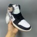 Air Jordan 1 AJ1 High Running Shoes-White/Black-9391054