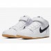 SB Dunk Mid Orange Label High Running Shoes-White/Black-5304622