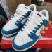 SB Dunk Low Running Shoes-White/Blue-6558020