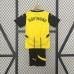 24/25 Kids Borussia Dortmund Home Kids Yellow Black Jersey Kit short sleeve (Shirt + Short)-9637853