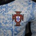 2024 Portugal Home Blue White Jersey Kit Long sleeve (Player Version)-4023285