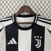 24/25 Juventus Home Black White Jersey Kit Short Sleeve-9876164