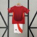 24/25 Kids Manchester United M-U Home Red Kids Jersey Kit short sleeve (Shirt + Short)-3995860