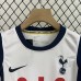 24/25 Kids Tottenham Hotspur Home White Navy Blue Kids Jersey Kit short sleeve (Shirt + Short)-8359736