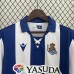 24/25 Real Sociedad Home White Blue Jersey Kit Short Sleeve-2694923