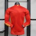 2024 Spain Home Red Jersey Kit Long Sleeve (Player Version)-4077535