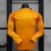 24/25 Real Madrid Away Orange Jersey Kit Long Sleeve (Player Version)-1898439