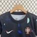 2024 Kids Portugal Training Wear Kids Black Jersey Kit short sleeve (Shirt + Short)-2192854