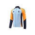 24/25 Real Madrid Gray Orange Edition Classic Jacket Training Suit (Top+Pant)-8130586