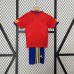 Retro 2010 Kids Spain Home Red Kids Jersey Kit short sleeve (Shirt + Short)-4315359