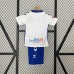 24/25 Kids Hummel Tenerife Home White Blue Kids Jersey Kit short sleeve (Shirt + Short)-159931