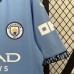 24/25 Manchester City Home Blue Jersey Kit short Sleeve (Shirt Short + Socks)-7659132