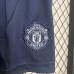 24/25 Kids Manchester United M-U Away Navy Blue Kids Jersey Kit short sleeve (Shirt + Short)-9448831