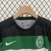 24/25 Kids Lisbon Home Green Black Kids Jersey Kit short sleeve (Shirt + Short)-2676772