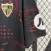 24/25 Sevilla Second Away Black Red Jersey Kit Short Sleeve-8964638