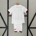 24/25 Kids Paris Saint-Germain PSG Away White Kids Jersey Kit short sleeve (Shirt + Short)-4548933