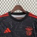 24/25 Benfica Away Black Red Jersey Kit Short Sleeve-2398997