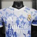 24/25 Real Madrid Separate Edition Blue White Jersey Kit Short Sleeve (Player Version)-7129292