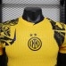 24/25 Inter Milan Second Away Yellow Jersey Kit Short Sleeve (Player Version)-6494092