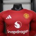 24/25 Manchester United M-U Home Red Jersey Kit Longhort Sleeve (Player Version)-6411023