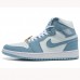 Air Jordan 1 AJ1 High Running Shoes-White/Blue-9990776