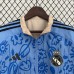 24/25 Real Madrid Trench Coat Reversible Blue Khaki Windbreaker Long Sleeve-8140659