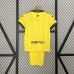 24/25 Kids Villarreal Home Yellow Kids Jersey Kit short sleeve (Shirt + Short)-5300660