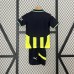 24/25 Kids Manchester City Away Green Black Kids Jersey Kit short sleeve (Shirt + Short)-5533719