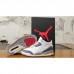 Air Jordan 3 AJ3 High Running Shoes-White/Gray-7951006