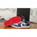 Air Jordan 1 AJ1 Running Shoes-White/Navy Blue-2230014