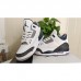 Air Jordan 3 AJ3 High Running Shoes-White/Gray-3916149