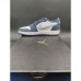 Air Jordan 1 AJ1 Running Shoes-White/Navy Blue-425545