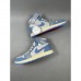 Air Jordan 1 AJ1 High Running Shoes-Gray/Blue-3568660