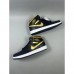 Air Jordan 1 AJ1 High Running Shoes-Black/Gold-2372449