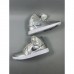 Air Jordan 1 AJ1 High Running Shoes-All Silver-7134288