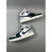 Air Jordan 1 AJ1 High Running Shoes-Gray/Navy Blue-4974635