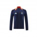 24/25 Manchester United M-U Navy Blue Edition Classic Jacket Training Suit (Top+Pant)-9767866