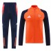 24/25 Manchester United M-U Orange Navy Blue Edition Classic Jacket Training Suit (Top+Pant)-9218272