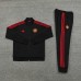 24/25 Manchester United M-U Black Red Edition Classic Jacket Training Suit (Top+Pant)-1609517