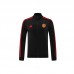 24/25 Manchester United M-U Black Red Edition Classic Jacket Training Suit (Top+Pant)-1609517