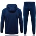 24/25 Arsenal Navy Blue Hooded Edition Classic Jacket Training Suit (Top+Pant)-5289889