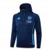 24/25 Arsenal Navy Blue Hooded Edition Classic Jacket Training Suit (Top+Pant)-5289889