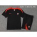 2024 Portugal Training Black Jersey Kit short Sleeve (Shirt + Short)-9859539