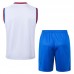 24/25 Barcelona White Blue Training jersey Kit Sleeveless Vest (Vest + Short)-6605053